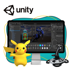 Мир игр на Unity 2D на популярном движке + AI-помощники - КИБЕРшкола программирования для детей, компьютерные курсы для школьников, начинающих и подростков - KIBERone г. Ревда