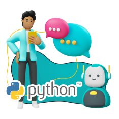 Умный чат-бот на Python - КИБЕРшкола программирования для детей, компьютерные курсы для школьников, начинающих и подростков - KIBERone г. Ревда